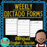 K-5 Differentiated Weekly Dictado / Dictation Forms Spanis