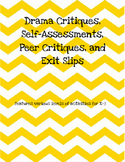 K-5 Drama Critiques and Printables