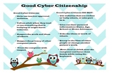 K-5 Elementary Cyber Citizenship / Computer Rules Poster O