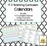 K-5 General Music Curriculum Plan Calendars