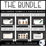 K-5 Music Choice Board Bundle {Halloween Theme}