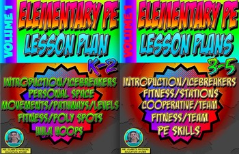Preview of K-5 Physical Education Lesson Plans Volume 1 Bundle
