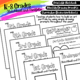 K-5 Printable Sketchbook / Portfolio / Workbook Bundle