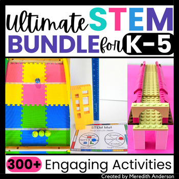 Preview of STEM Activities and Challenges for K-5 Elementary ⚙️ Year Long Bundle ⚙️