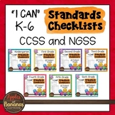 K-6 Standards Checklists for All Subjects  - "I Can" Bundle