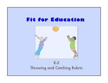 Preview of K-5 Throwing and Catching Rubric Bundle