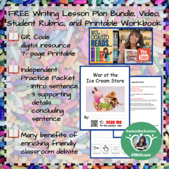 Preview of K-5 Writing 5-Day Anti-Bullying Lesson Plan+ Video Resource+ Student Rubric