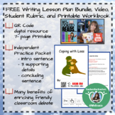 K-5 Writing Coping with Loss/ Death Lesson Plan+ Video Res