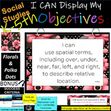 K-5th | Learning Objective Display | All Soc Studies| Flor