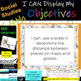 K-5th | Learning Objective Display | All Soc Studies| Sea 