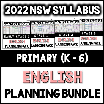 Preview of K-6 - 2022/2023 NSW Syllabus - English Planning Pack