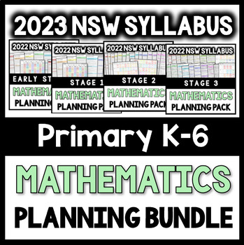 Preview of K-6 - 2022/2023 NSW Syllabus - Mathematics Planning Pack