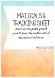 K-6 Maths Goals and Tracking Sheets