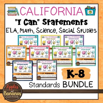 Preview of K-8 I Can Statements Bundle