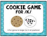 K Articulation Cookie Game for Speech Therapy