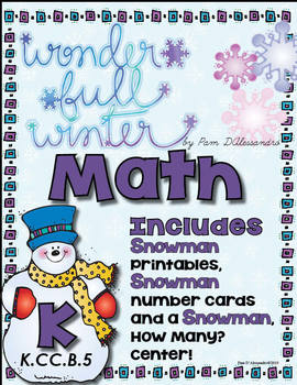 Preview of K.CC.B.5 - Counting for Kinders - Wonderful Winter Math -