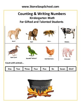 Preview of K, CCS: "Counting, Writing Numbers" for the Gifted/Talented