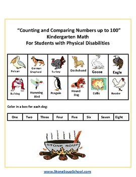 Preview of K- CCS: Counting and Comparing Numbers to 100 for the Physical Challenged