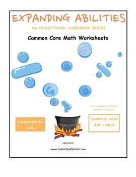 Preview of K, CCS: Math Bundle: Geo, Alg, Base 10, M/D, Counting, Money for ADD/ ADHD