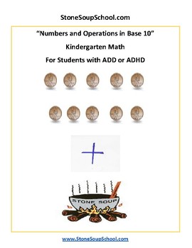 Preview of K, CCS : Numbers/ Operations in Base 10 for students with ADD/ ADHD