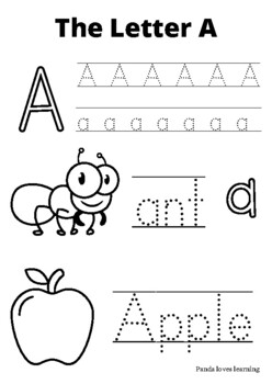 Preview of K, Homeschool Coloring Alphabet Tracing Sheets