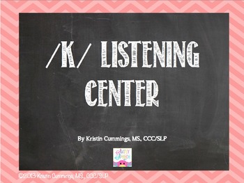 Preview of K Listening Center Power Point