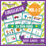 K.MD.1 & K.MD.2 Task Cards ⭐ Measureable Attributes & Comp