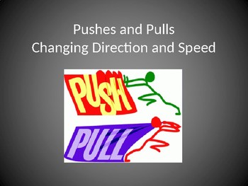 Preview of K PS2-2 Pushes and Pulls to Change Speed and/or Direction: PowerPoint