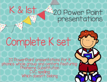 Preview of K Phonics set PowerPoint (RTI and ESL GREAT uses)