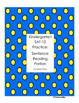 Preview of K SAT-10 Sentence Reading Pack 1