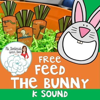 Preview of Free /K/ Feed the Bunny Activity