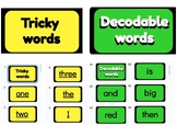 K Tricky & decodable words slide deck (CKLA aligned)