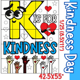 K is for Kindness Collaborative Poster Coloring | Harmony day