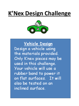 Preview of K'nex STEM Design Challenge