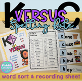 K versus C Spelling Rule Word Sort
