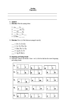 english worksheet for k2 teaching resources teachers pay teachers