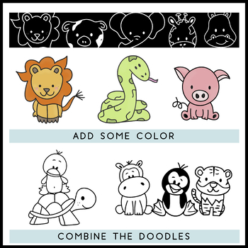 KA Fonts - Animals Doodle Font by Kaitlynn Albani | TPT
