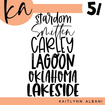 Preview of KA Fonts | Font Bundle - Set 51