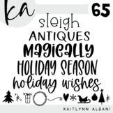 KA Fonts | Font Bundle - Set 65 | Holiday | Christmas
