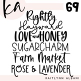 KA Fonts | Font Bundle - Set 69 | Farmhouse Fonts