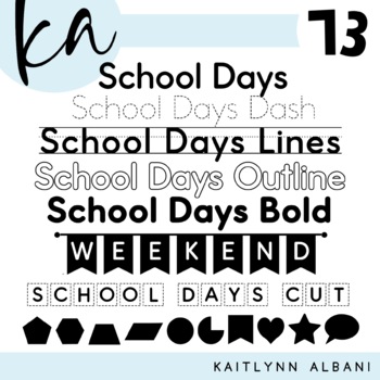 Preview of KA Fonts | Font Bundle - Set 73 | Primary and Tracing Fonts