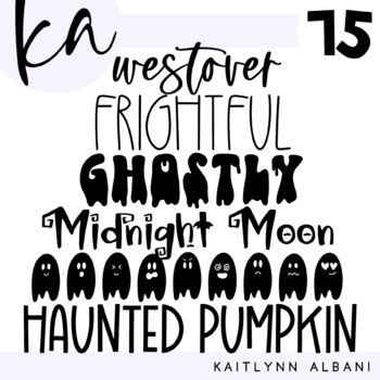Preview of KA Fonts | Font Bundle - Set 75 | Halloween