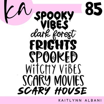 Preview of KA Fonts | Font Bundle - Set 85 | Halloween Fonts