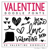 KA Fonts - Valentine's Day Doodle Font