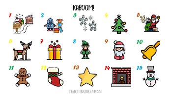 KABOOM CHRISTMAS by teachingdreamss | TPT