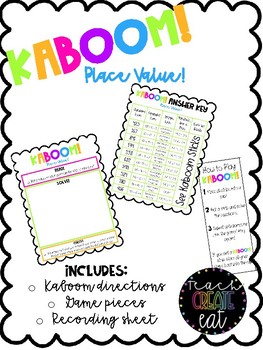 Preview of KABOOM! - Place Value Review Game *FREEBIE!*