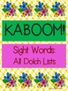 KABOOM: Sight Word Fluency Practice by Allison Price | TpT
