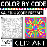 KALEIDOSCOPE Designs Color by Code Clip Art FREEBIE