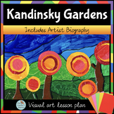 KANDINSKY Fall Art Project for Abstract autumn trees guide