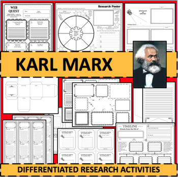 Preview of KARL MARX Black History Month Biographical Biography Research Activities